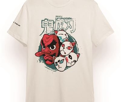 T-Shirt Sakonji Urokodaki Branco - Tamanho L - Made in Japan Online now