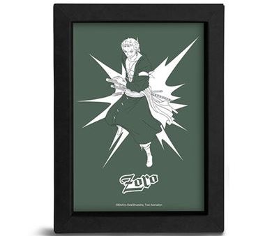 Moldura One Piece Kraft: Zoro - Preto 15x20 cm - The Good Gift Supply