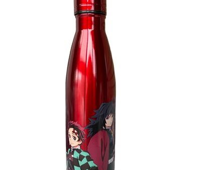 Garrafa em Aço Inoxidável Demon Slayer Kimetsu no Yaiba: Tanjiro & Tomioka 500ml Hot on Sale