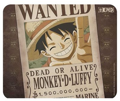 Tapete de Rato One Piece: Wanted Luffy 23,5x19,5cm - AbyStyle Online Sale