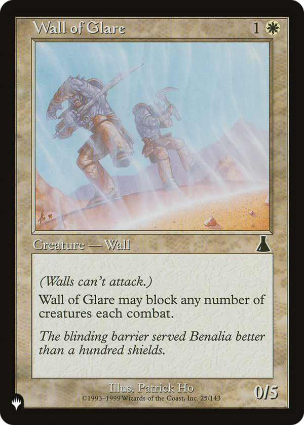 Wall of Glare [The List] Supply