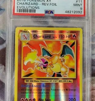 Charizard Reverse Foil 11 108 XY: Evolutions PSA 9 48212092 Fashion