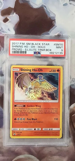 Shining Ho-Oh SM70 Sun & Moon Black Star Promos PSA 9 48212135 Discount