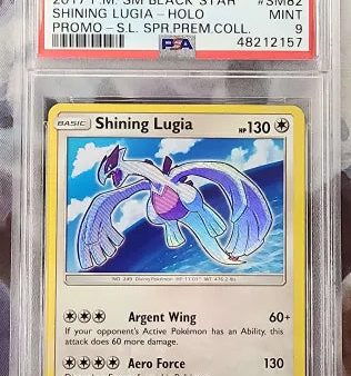 Shining Lugia SM82 Sun & Moon Black Star Promos PSA 9 48212157 on Sale