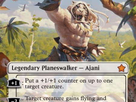 Ajani, Caller of the Pride (Borderless) (Mana Foil) [Foundations] Cheap