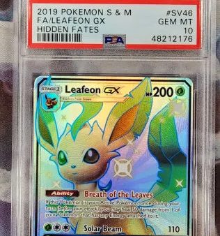 Leafeon GX SV46 SV94 Sun & Moon: Hidden Fates PSA 10 48212176 Discount