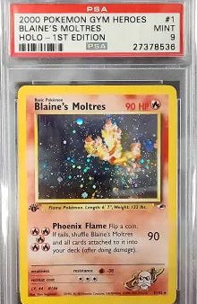 Blaine s Moltres 1 132 Gym Heroes 1st Edition PSA 9 27378536 Cheap