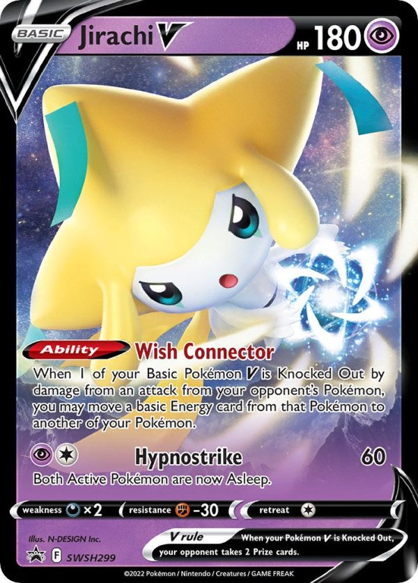 Jirachi V (SWSH299) [Sword & Shield: Black Star Promos] For Discount