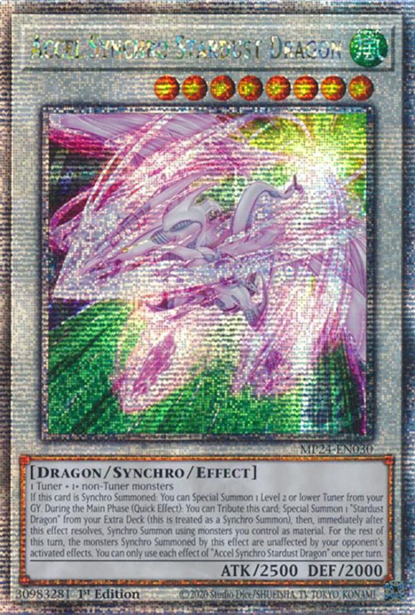 Accel Synchro Stardust Dragon [MP24-EN030] Quarter Century Secret Rare Discount