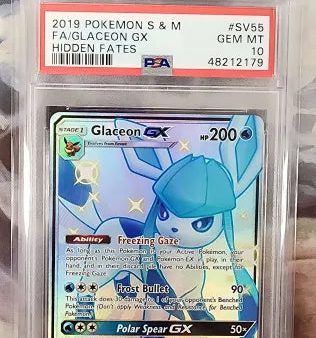 Glaceon GX SV55 SV94 Sun & Moon: Hidden Fates PSA 10 48212179 on Sale