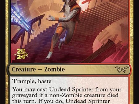 Undead Sprinter [Duskmourn: House of Horror Prerelease Promos] Fashion