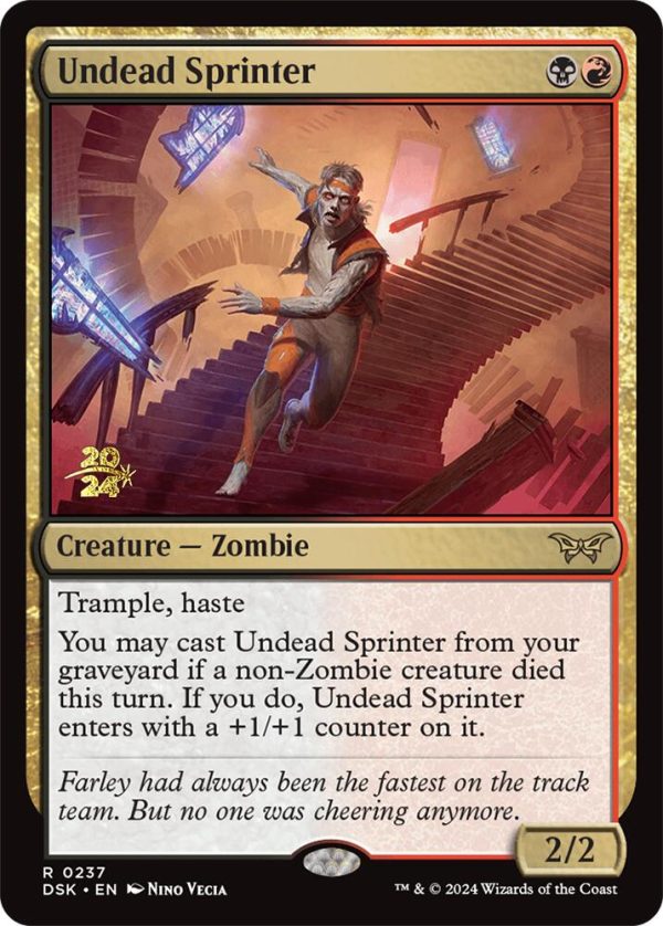 Undead Sprinter [Duskmourn: House of Horror Prerelease Promos] Fashion