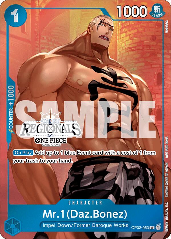 Mr.1 (Daz.Bonez) (Online Regional 2024 Vol. 3) [One Piece Promotion Cards] Online Sale