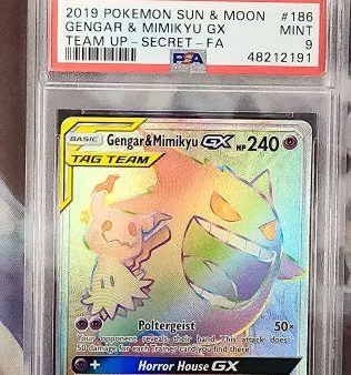 Gengar & Mimikyu GX 186 181 Sun & Moon: Team Up PSA 9 48212191 on Sale