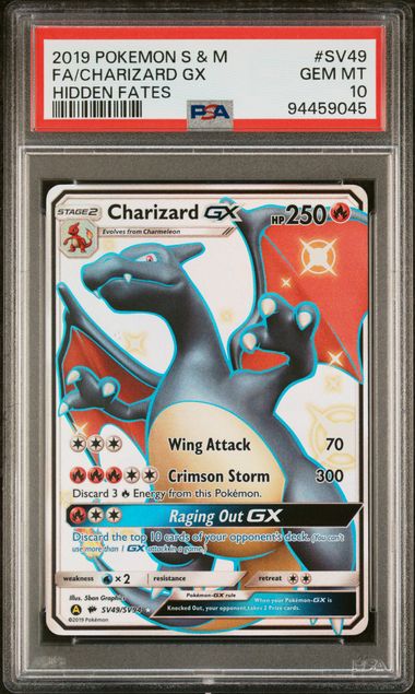 Charizard GX SV49 SV94 Sun & Moon Hidden Fates PSA 10 94459045 Online Hot Sale