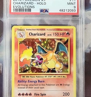 Charizard 11 108 XY: Evolutions PSA 9 48212093 Supply