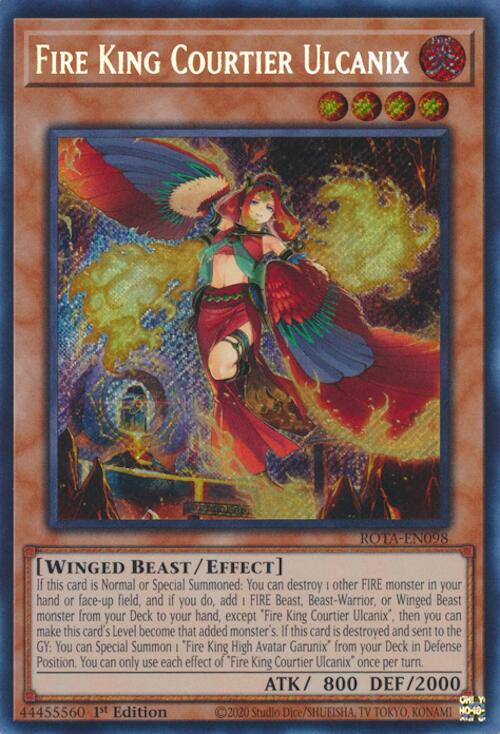 Fire King Courtier Ulcanix [ROTA-EN098] Secret Rare Online Hot Sale