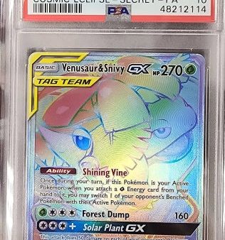 Venusaur & Snivy GX Sun & Moon: Cosmic Eclipse PSA 10 48212114 Discount