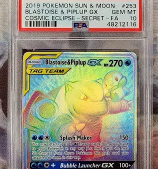 Blastoise & Piplup GX 253 236 Sun & Moon: Cosmic Eclipse PSA 10 48212116 Sale