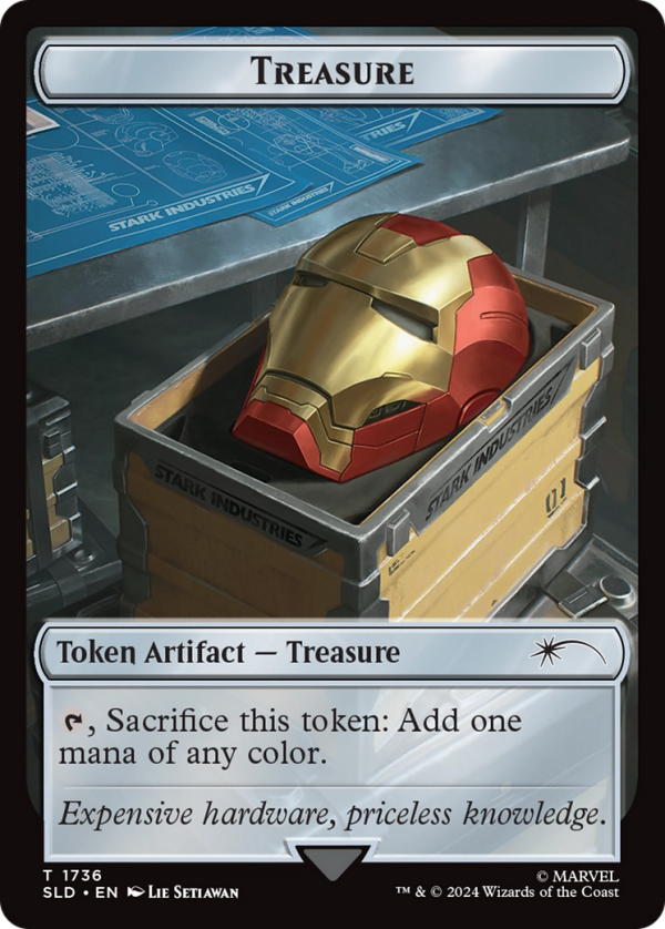 Treasure Token (1736) (Rainbow Foil) [Secret Lair Drop Series] Fashion