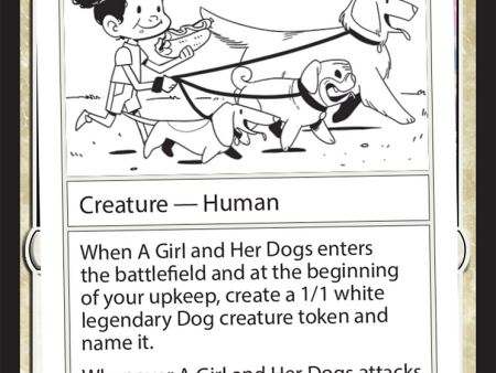 A Girl and Her Dogs [Mystery Booster 2 Playtest Cards] Supply