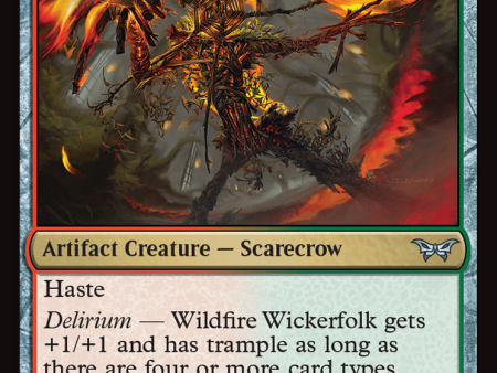 Wildfire Wickerfolk [Duskmourn: House of Horror] Hot on Sale