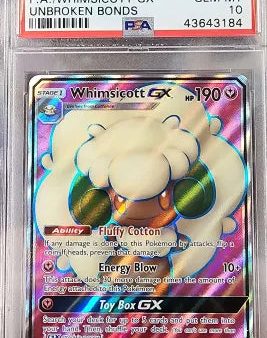 Whimsicott GX 206 214 Unbroken Bonds PSA 10 43643184 Online Hot Sale