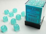 Chessex Frosted Teal White 12mm (36 d6 Dice) Online