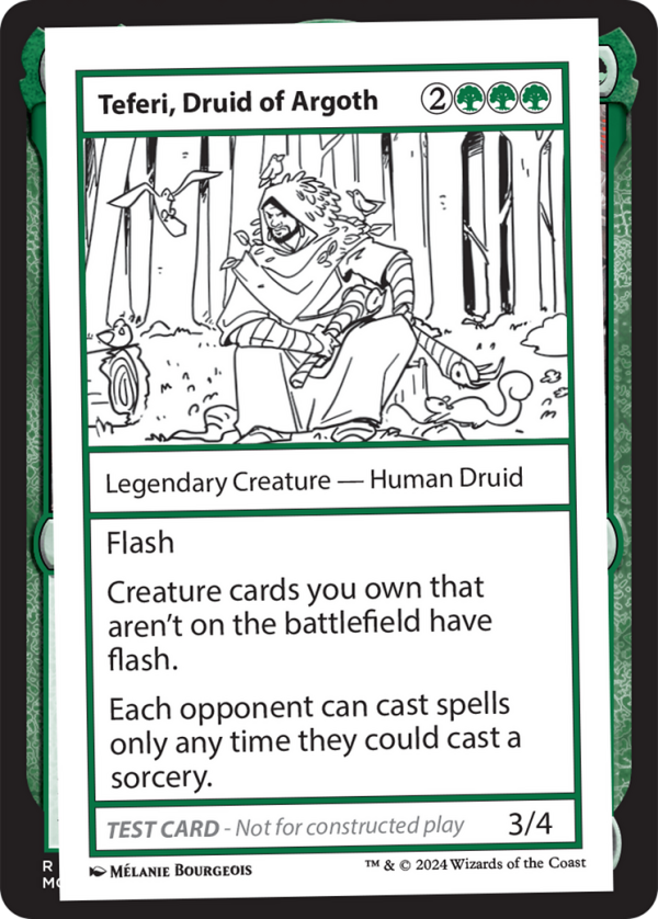 Teferi, Druid of Argoth [Mystery Booster 2 Playtest Cards] For Cheap