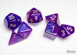 Chessex Borealis Royal Purple Gold Polyhedral Dice For Discount