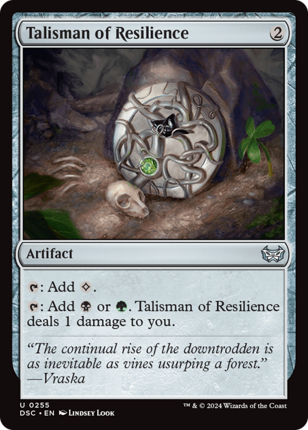 Talisman of Resilience [Duskmourn: House of Horror Commander] Hot on Sale