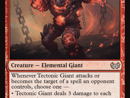 Tectonic Giant [Duskmourn: House of Horror Commander] Discount