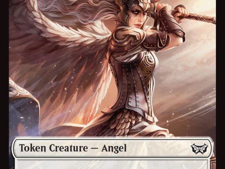 Angel    Glimmer Double-Sided Token [Duskmourn: House of Horror Commander Tokens] Sale