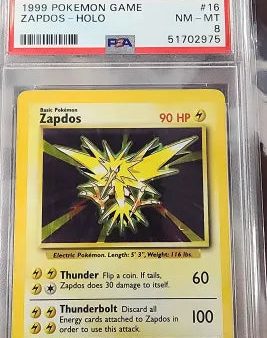 Zapdos 16 102 Base Set Unlimited PSA 8 51702975 Discount