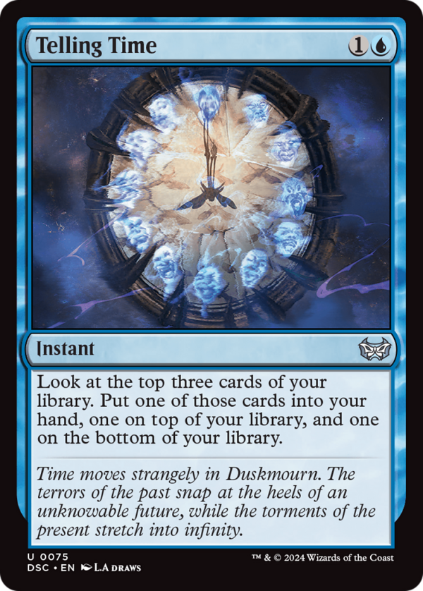 Telling Time [Duskmourn: House of Horror Commander] Discount