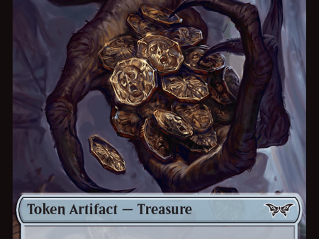 Treasure    Manifest Double-Sided Token [Duskmourn: House of Horror Tokens] Online